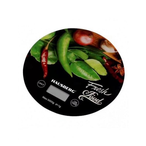 Balance de cuisine HAUSBERG 5KG Rond - Noir (HB-6010NG+DS) Balance de cuisine HAUSBERG 5KG Rond - Noir (HB-6010NG+DS)